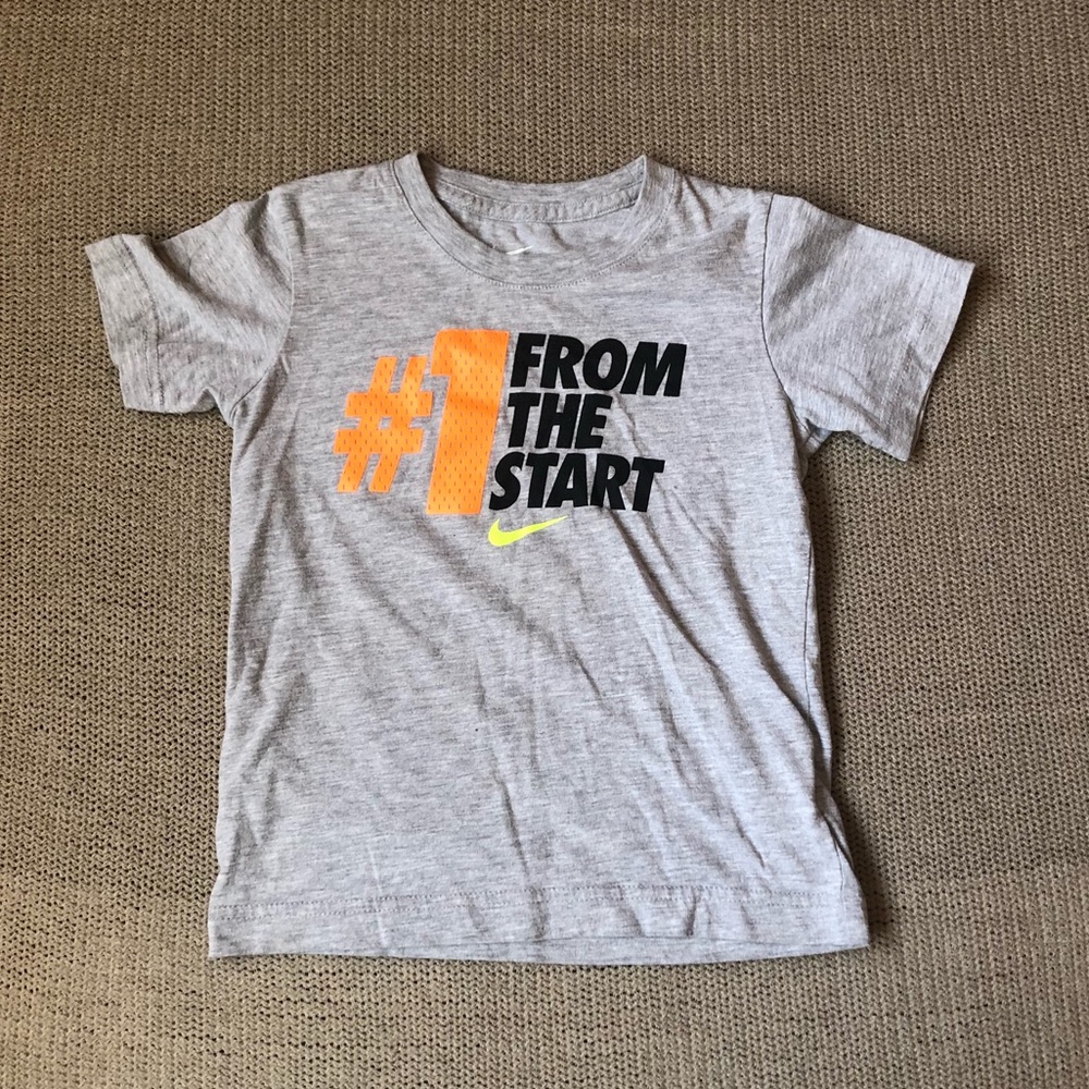 Gray Nike shirt
